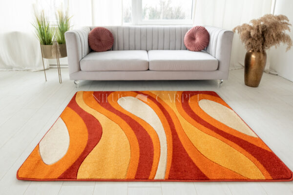 Modern Szőnyeg Margaret 059 (Terra) 60x110cm Narancs