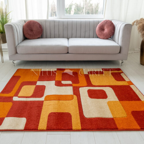Modern Szőnyeg Margaret 196 (Terra) 60x110cm Narancs