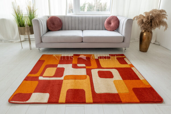 Modern Szőnyeg Margaret 196 (Terra) 60x110cm Narancs
