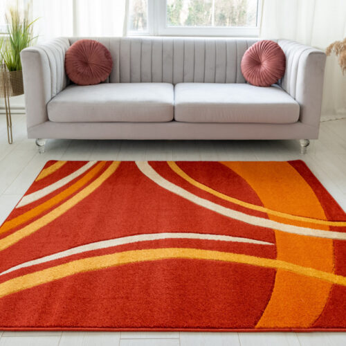 Modern Szőnyeg Margaret 81181 (Terra) 60x220cm Narancs