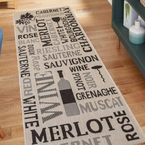 Sizal szőnyeg Wine boros Bézs 80x200cm szőnyeg
