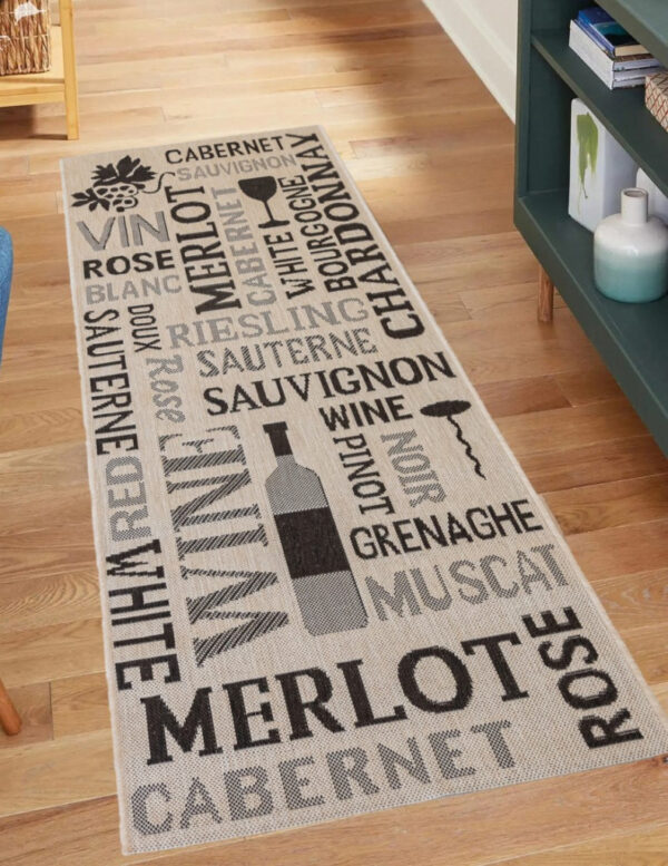Sizal szőnyeg Wine boros Bézs 80x200cm szőnyeg