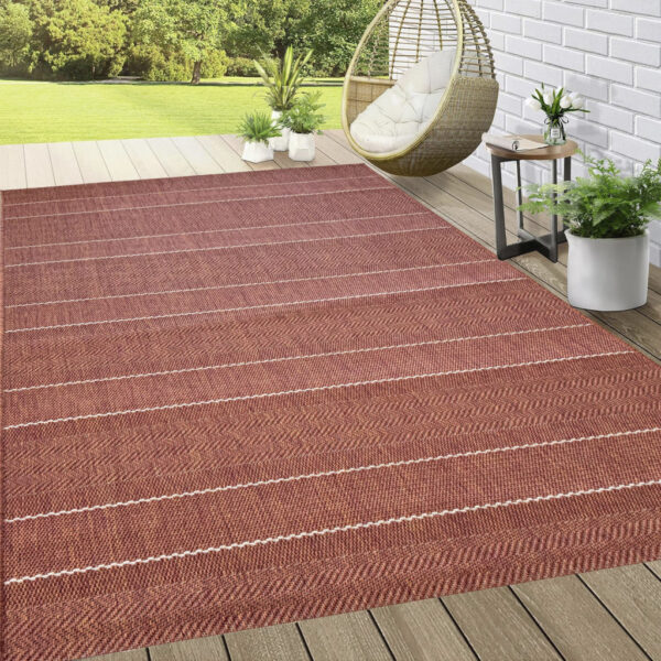 Sizal szőnyeg Terrakota csíkos 80x200cm szőnyeg