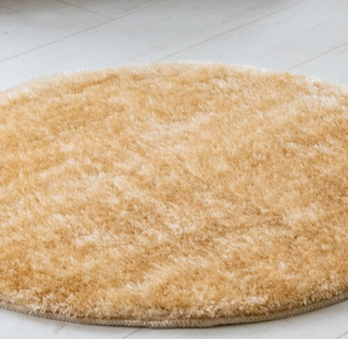 Shaggy szőnyeg Crystal plüss (Beige) Kerek 80cm Bézs