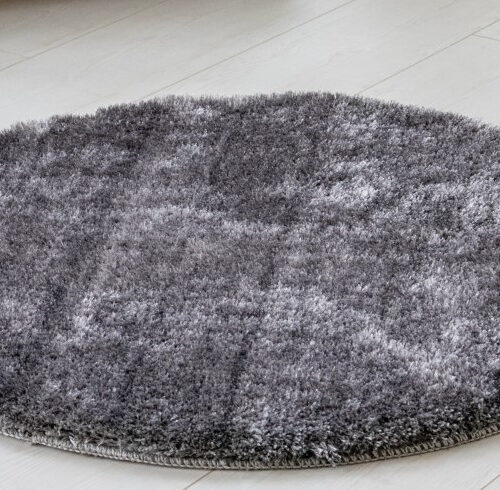 Shaggy szőnyeg Crystal plüss (Grey) Kerek 80cm Szürke