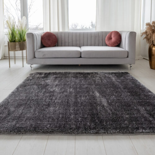 Shaggy szőnyeg Crystal plüss (Grey) 80x150cm Szürke