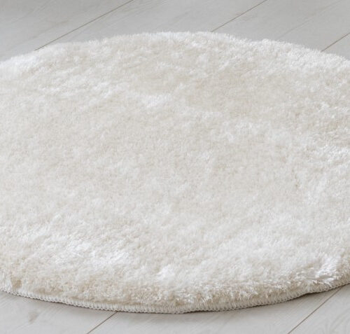 Shaggy szőnyeg Crystal plüss (White) Kerek 80cm Fehér