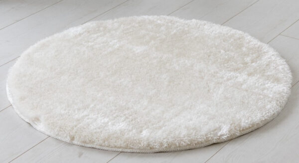 Shaggy szőnyeg Crystal plüss (White) Kerek 80cm Fehér